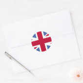 STICKER ROND BRITISH FLAG (Enveloppe)