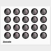 Sticker Rond British Shorthair (Feuille)