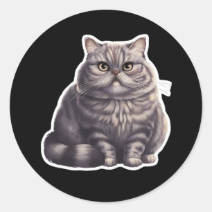 Sticker Rond British Shorthair