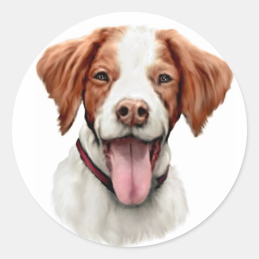 Sticker Rond Brittany Bust (Devant)