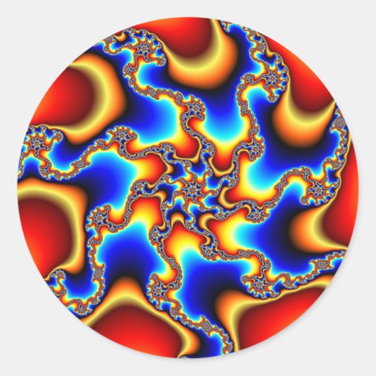 Sticker Rond Brittle - Fractal (Devant)