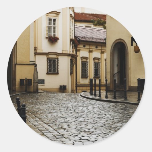 Sticker Rond Brno, République tchèque (Devant)