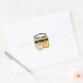 Sticker Rond Bro-rritos Blague de burrito drôle (Enveloppe)