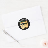 Sticker Rond Bro-rritos Funny Burrito Pun Dark BG (Enveloppe)