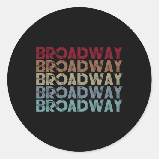 Sticker Rond Broadway Musical Citation Théâtre Musical (Devant)