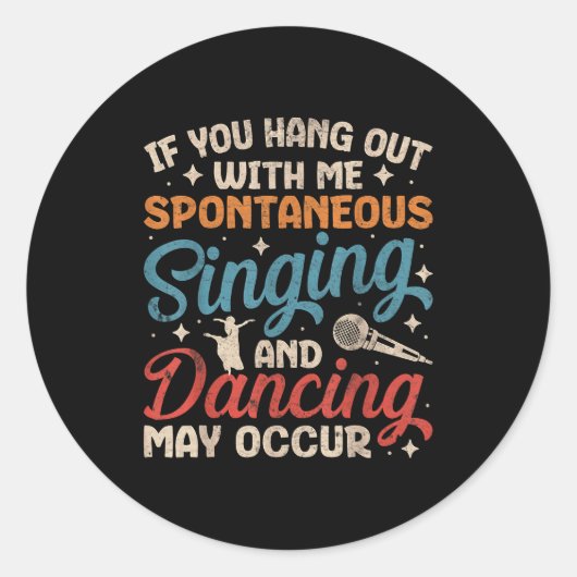 Sticker Rond Broadway Musical Theater Nerd Theatre Geek Drama L (Devant)