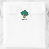 Sticker Rond Brocco lick Funny Veggie Broccoli Pun (Sac)