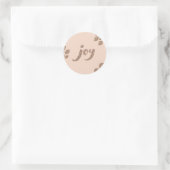 Sticker Rond Broche et Parties scintillant de bronze Joie Stick (Sac)