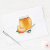 Sticker Rond Broche ou abricot (Enveloppe)