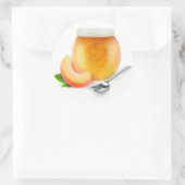 Sticker Rond Broche ou abricot (Sac)