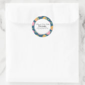 Sticker Rond Brocher Orange Beurre Bain Marque Emballage (Sac)