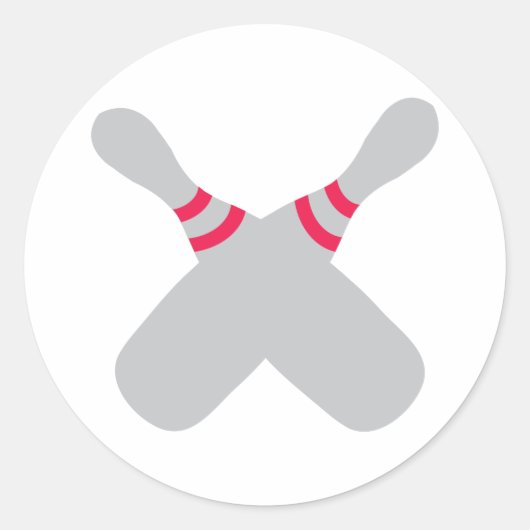 Sticker Rond broches à boules croisées (Devant)