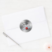 Sticker Rond Broches de bowling 10 broches de bowling Boule per (Enveloppe)