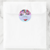 Sticker Rond Broches d'extension de trait pour artiste maquilla (Sac)