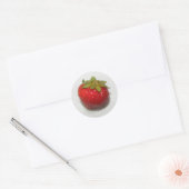 Sticker Rond Brochure fraise (Enveloppe)