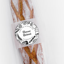 Brochure moderne Black Doodles Boulangerie Frontiè