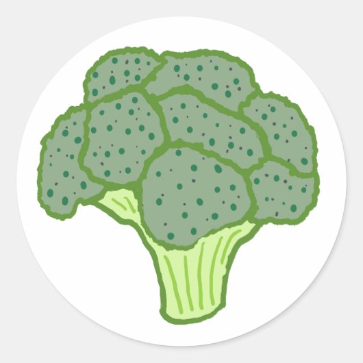 Sticker Rond Brocoli (Devant)