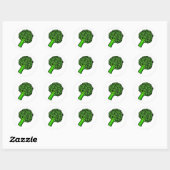 Sticker Rond Brocoli (Feuille)