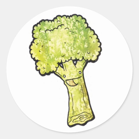 Sticker Rond brocoli (Devant)