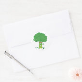 Sticker Rond Brocoli tournant (Enveloppe)