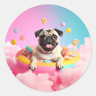 Sticker Rond Broderie