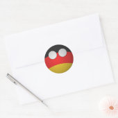 Sticker Rond Brodeur countryBall Germany (Enveloppe)