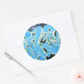 Sticker Rond Brodeur de graffiti (Enveloppe)