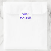 Sticker Rond Brodeur You Matter (Sac)