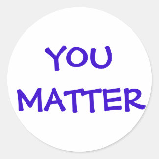 Sticker Rond Brodeur You Matter
