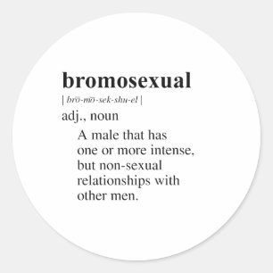 STICKER ROND BROMOSEXUEL