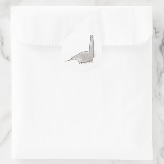 Sticker Rond Brontosaurus (Sac)