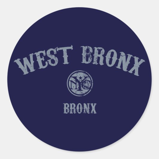 Sticker Rond Bronx Ouest (Devant)