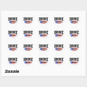 Sticker Rond Bronx Puerto Rican (Feuille)