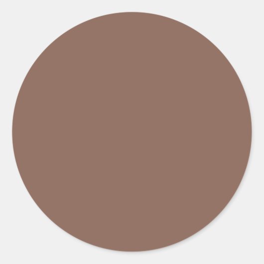 Sticker Rond Bronze Brown couleur solide (Devant)