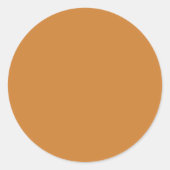 Sticker Rond Bronze (couleur solide) (Devant)