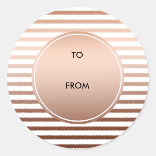 Sticker Rond Bronze Or Grandes Ombres (Devant)