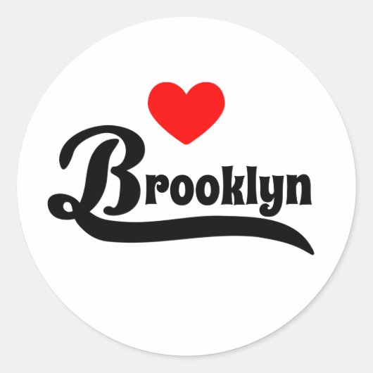 Sticker Rond Brooklyn (Devant)