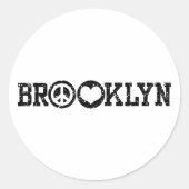 Sticker Rond Brooklyn (Devant)