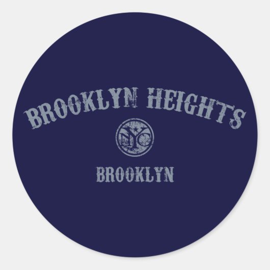 Sticker Rond Brooklyn Heights (Devant)