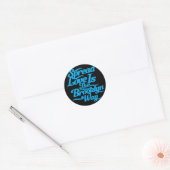 Sticker Rond Brooklyn Love Blue (Enveloppe)