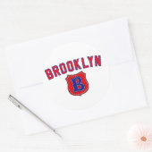 Sticker Rond Brooklyn Throwback (Enveloppe)