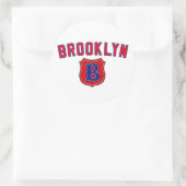 Sticker Rond Brooklyn Throwback (Sac)