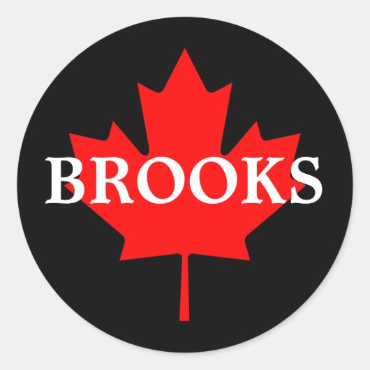 STICKER ROND BROOKS (Devant)