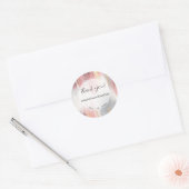 Sticker Rond Brosse Abstraite Brousse Or Charbon (Enveloppe)