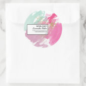 Sticker Rond Brosse aquarelle (Sac)