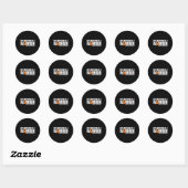 Sticker Rond Brother Est Un Guerrier Ms Multiple Sclerosis (Feuille)