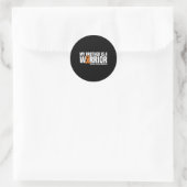 Sticker Rond Brother Est Un Guerrier Ms Multiple Sclerosis (Sac)