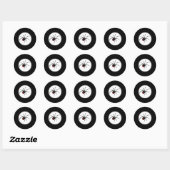 Sticker Rond Brouillard d'insectes (Feuille)