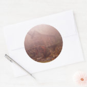Sticker Rond Brouillard matinal (Enveloppe)