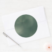 Sticker Rond Brouillard Vert (Enveloppe)